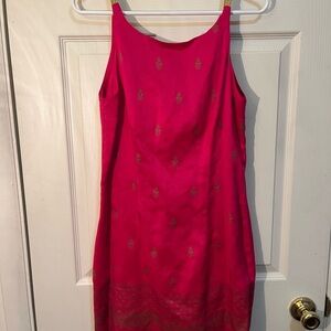 Chic Fuchsia Sleeveless Mini Dress